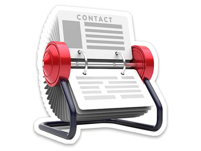 A rolodex for contacts