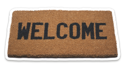 A welcome mat